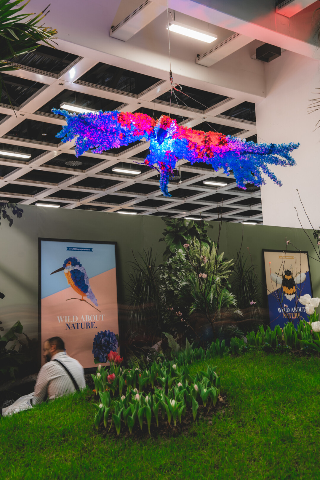 Unter dem Motto Wild about nature feiert die Blumenhalle der IGW 2023  angelehnt an die neue Jahreskampagne von 1000 gute Grnde  all die Wunder, die die Natur jeden Tag aufs Neue entstehen lsst.