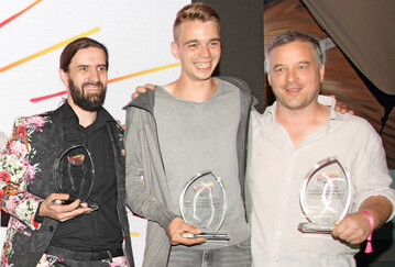 Unter dem Motto becreative! be smart! be successful! zeigen Christopher Ernst, Martin Neumann und Andreas Mssig Floristik auf der Bhne in der FDF-World.