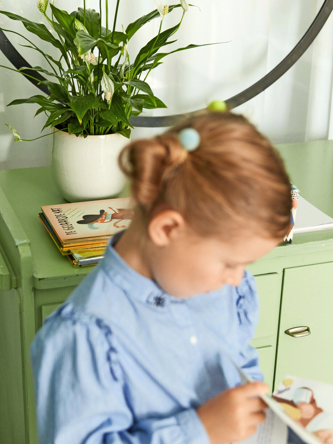 Das Einblatt macht sich ebenfalls gut im Kinderzimmer.
