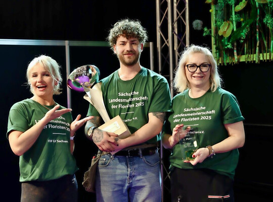 Die drei Teilnehmenden (v.l.):  Anita Hnsel, Andr Paul Huner und Anna Janas