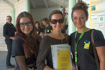 Die Gewinnerinnen (v. l. n. r.): Kim Gttfried, Elena Bondarenko, Mandica Kajic