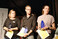 Verdiente Sieger und das eine oder andere Freudentrnchen, von links: Johanna Hensmann, Fabian Liss und Lorena-Angelina Menk.