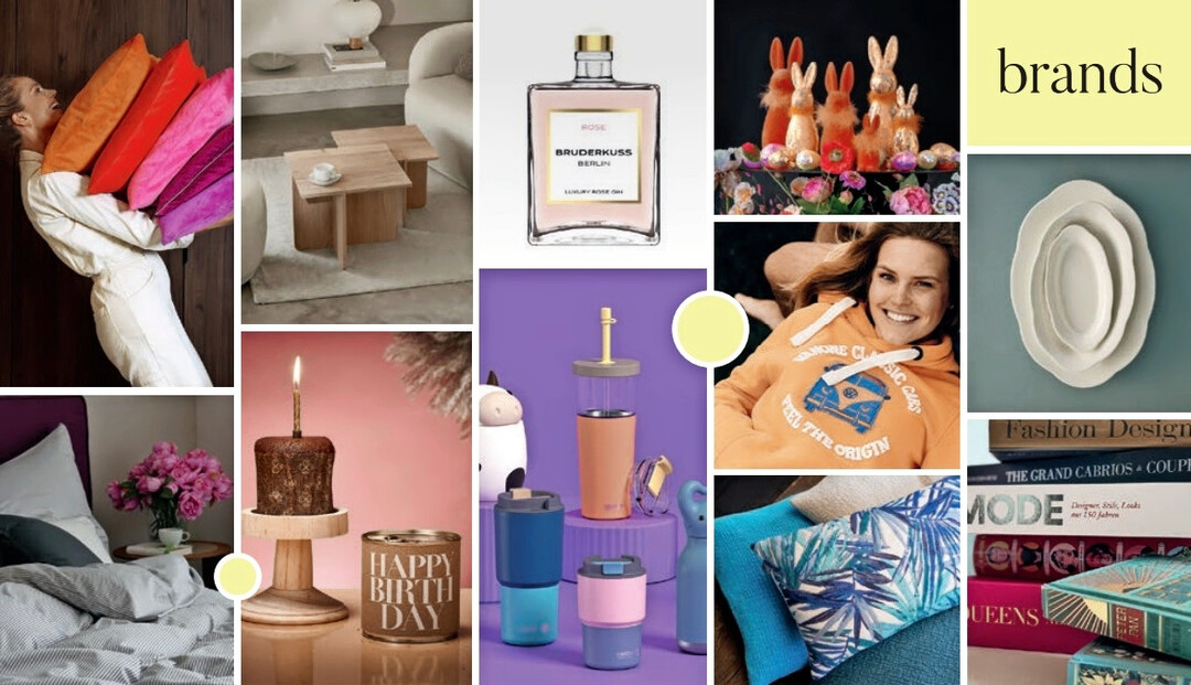 14 Marken sind dabei: asa  asobu  blomus  bruderkuss  cancake  doris meyer  dt collection  myneko by donkey  pad  proflax  serax  van one classic cars  vosteen  wondercandle