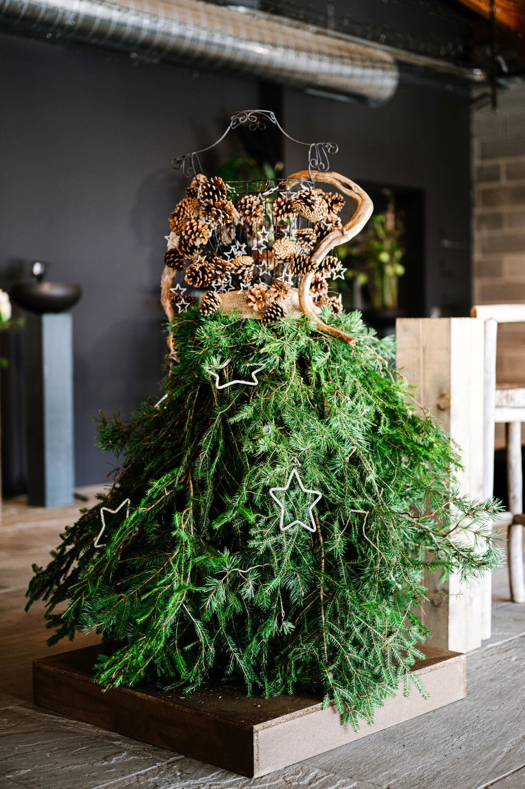 Ein Werkstck des grnen Naturthemas mit dem Namen Selva Viva (Lebendiger Wald).