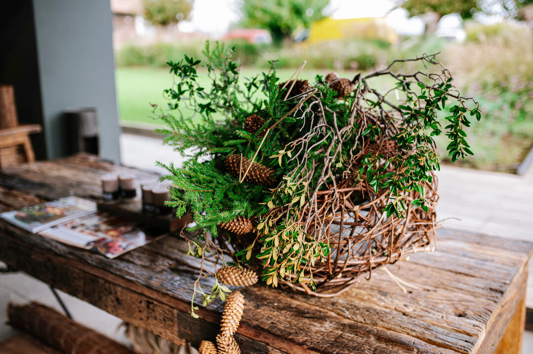 Ein Werkstck des grnen Naturthemas mit dem Namen Selva Viva (Lebendiger Wald).
