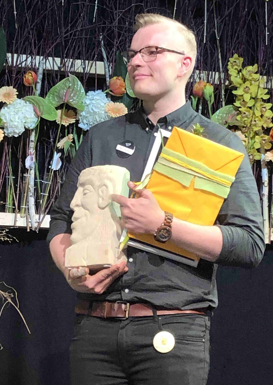 Der Gewinner des Strauwettbewerbs: Heiko Steudtner.