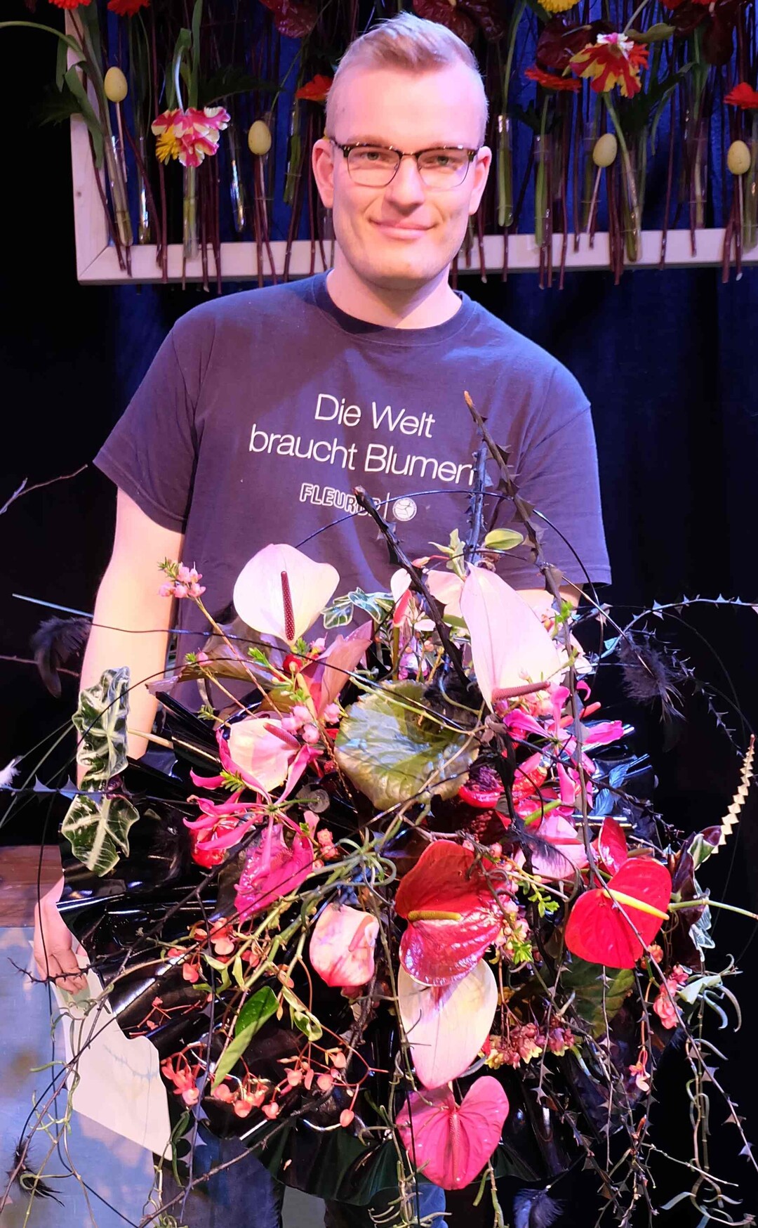 Der amtierende schsische Landesmeister Heiko Steudtner, Florale Manufaktur, Cunewalde, erreichte den 2.Platz.  