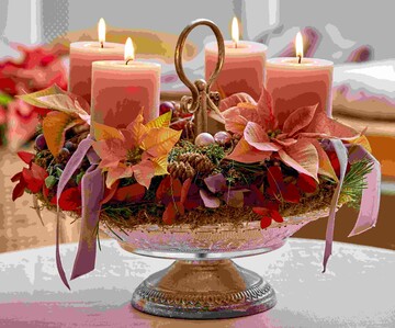 Mrchenhafter Adventskranz