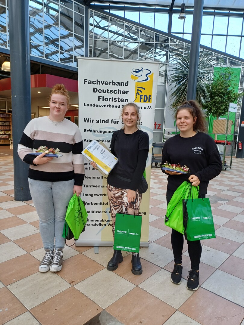 Die besten in der Gesamtwertung (v. l. n. r.): Rhianna Seidel, Michelle Reinke, Maja Hainich
