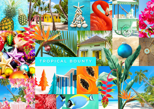 In der Sonderschau �Decoration Unlimited� erwartet die Besuchenden diesmal keine Weihnachts- oder Winterlandschaft,  sondern ein Tropenparadies. Unter dem Motto �Tropical Bounty� werden die Foyers der Hallen 5.1 und 6.1 in leuchtenden Pastellt�nen, Palmen und mit exotischer Dekoration inszeniert. 