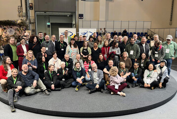 Big Picture nach vier Messetagen und vielen Wochen der Vorbereitung: Die Protagonisten, Helfer und Planer des Programms auf der IPM Flower Stage und des FDF-Areals.