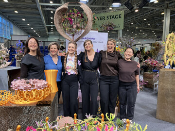 Weibliche Vorbilder und ihre Nachwuchstalente: (v.l.) Kim B�choldt mit Elisabeth Schoenemann, Carine Stel mit Hanneke Frankema aus den Niederlanden und Sara-Lisa Ludvigsson mit Ebba Bengtzon aus Schweden. 