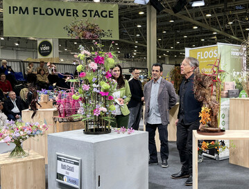 Internationale Floristik auf der IPM Flower Stage.