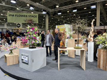 Intenationale Floristik auf der IPM Flower Stage.