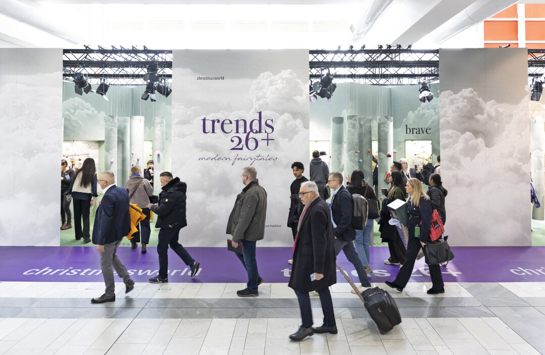 Die Trendschau setzt die Christmasworldtrends mit Produkten der Aussteller um.