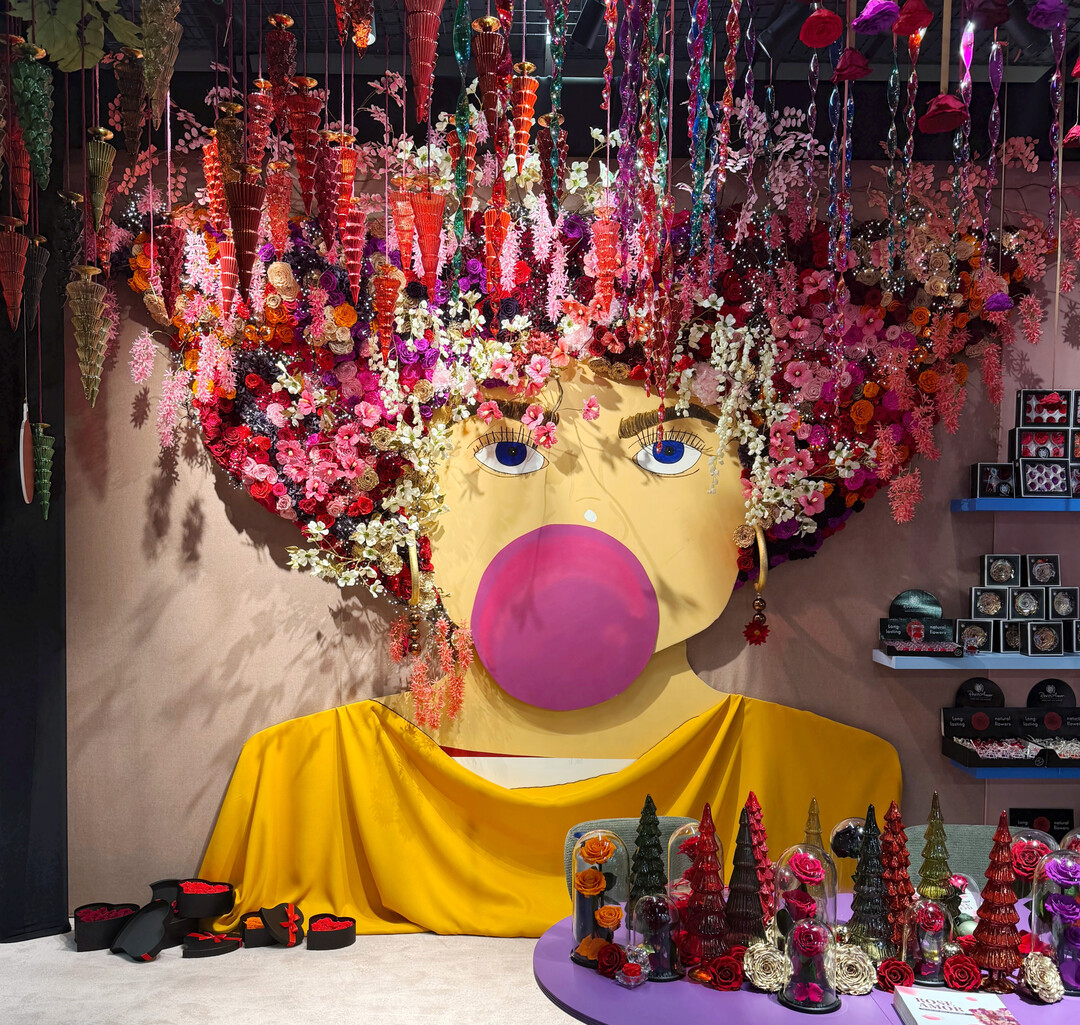 Hingucker auf der Christmasworld � die Standdeko von Four Seasons Quality. 