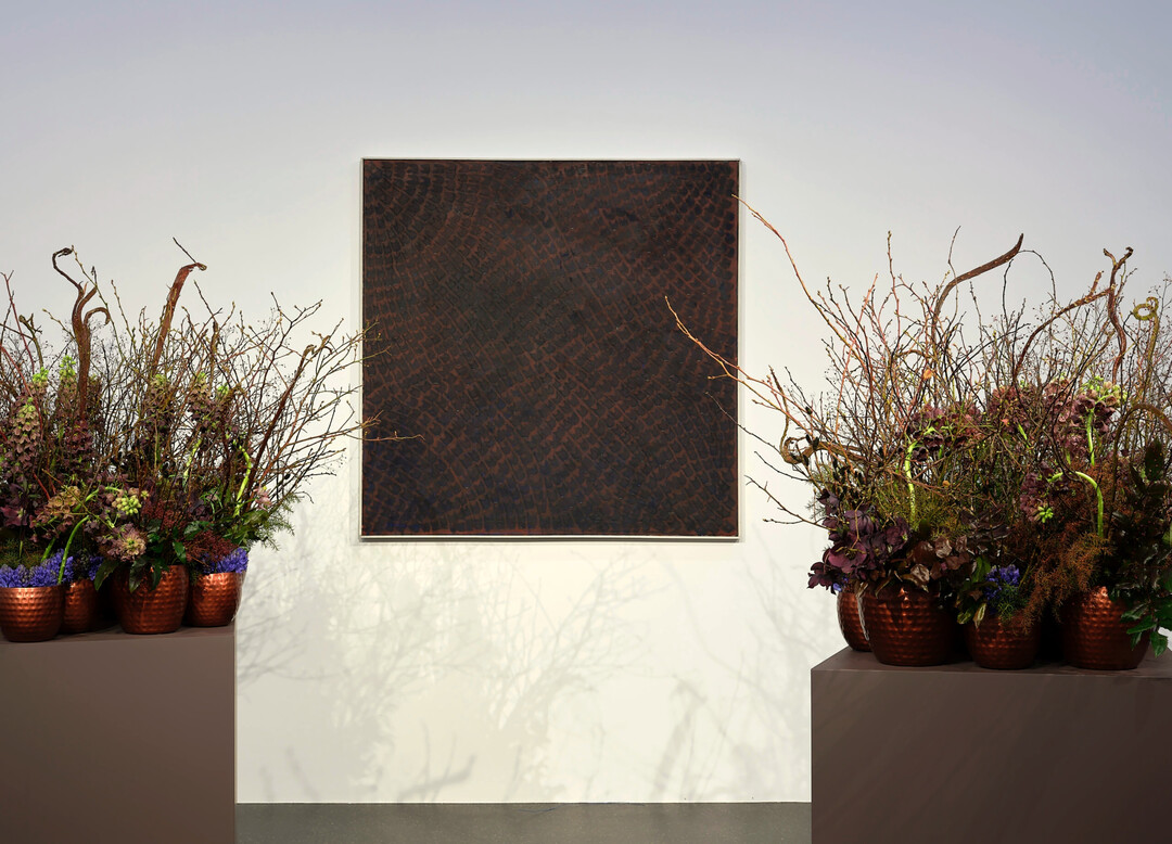 Blumen für die Kunst, Aargauer Kunsthaus
Florale Interpretation: Marianne De Tomasi, St. Gallen
Werk: Gianfredo Camesi, Organisme spatiale, 1965
Aargauer Kunsthaus / Schenkung Sammlung R., 2012