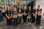 Siegerehrung (v. l.):
Leonie Lack, Lisa Fast, Luka Kolorevic, Juliane Heß, Aleksandra Zapior, Sina Katt, Friederike Bartsch
