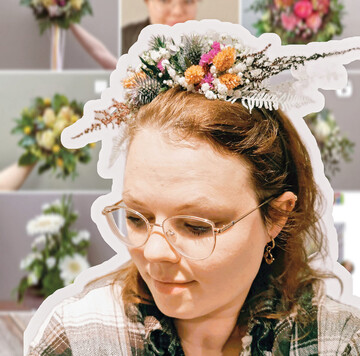 1) Jana Jacobs ist in Hannover im zweiten Lehrjahr auf dem Weg zur Floristin. Unter @janas_blumengalerie gibt sie auf Instagram Einblicke in ihren Azubi-Alltag beim Gartencenter Stanze. Mit ihrem Osterstrau gewann sie die florieren!-Challenge im April.