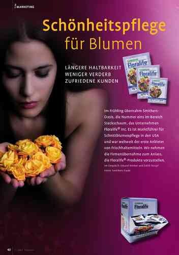 Schönheitspflege für Blumen