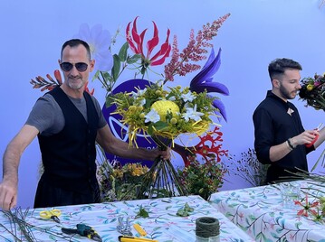 Alex Segura (links) und Gabor Nagy bei den Floral Fundamentals Open Days 2023.