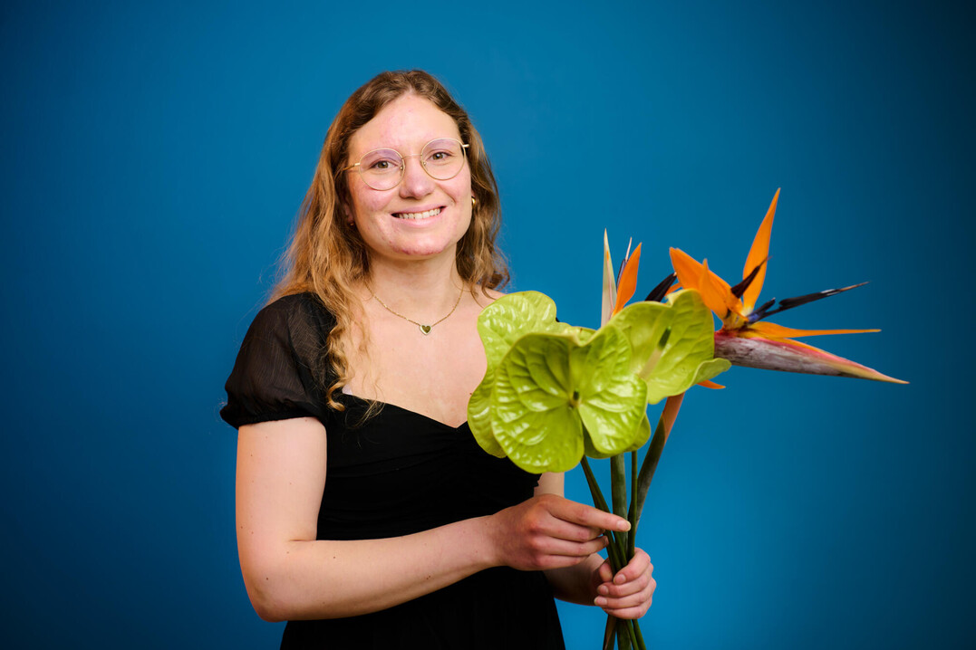 Annalena Mundorff,
Blumenhaus Sand in
Wiesbaden Naurod, startet fr Hessen-Thringen.<br>