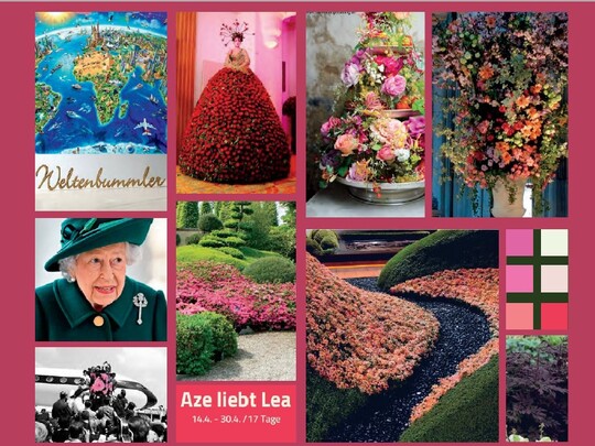 Aze liebt Lea, ist vom 14.  30. April in der Gartenbauhalle