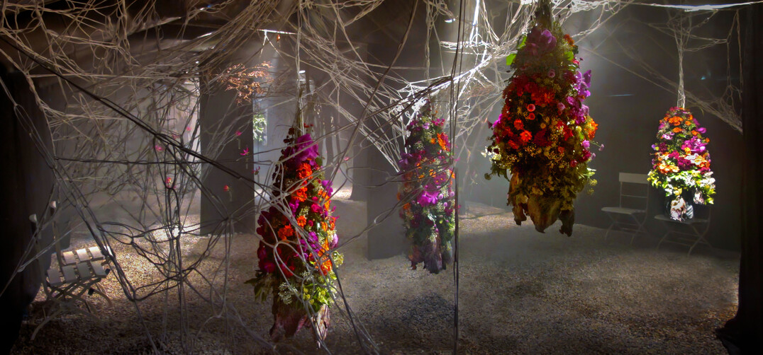 Vegetative Installation von Bernhard Weimar.