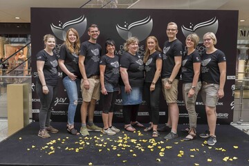 Die Teilnehmer der DMF 2018 sollen das #floralproject 3.0 verstrken (v.l.): Carolin Fricke, Anna-Lore Petersen, Michael Liebrich, Andrea Knutas, Franziska Strobl, Christina Mglich, Heiko Steudtner, Kristina Hommers, Janika Hlscher und Dominique Herold (nicht auf dem Foto) 