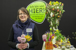 Auf der Messe Norgarflor in Hamburg zeigte Birgit Farwick Floristik mit „Ich bin von hier!“-Ware.