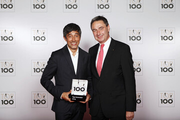 Top 100-Mentor Ranga Yogeshwar und Emsa Geschftsfhrer Gnter Nosthoff
