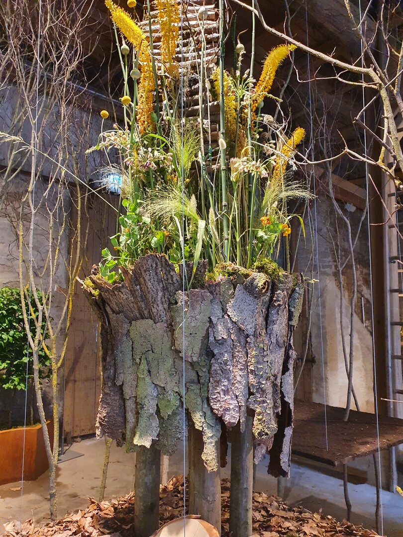 Eppinger Himmelsleiter, Blumen am Schloss