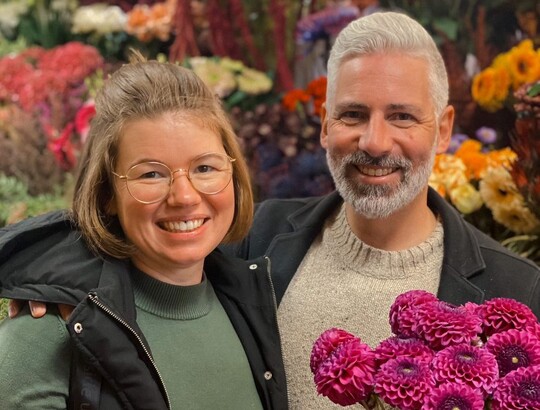 Eva Sturm fhrt gemeinsam mit ihrem Mann Michael das Blumengeschft "Bltensturm" in Merzig.