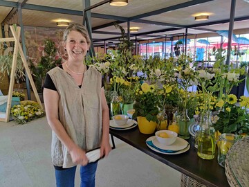 Beatrix Schaffranka ist fr die Blumenschauen in Lindau verantwortlich.