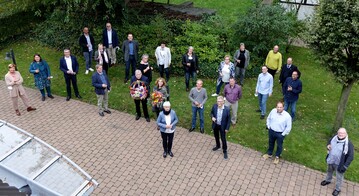 Das FDF-Prsidium am Rande der Sitzungen
