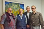 Heinrich Göllner, Präsident FDF Hessen, Frank Podlesak, Präsident FDF Thüringen, sowie Ralf Dietz und Lutz Hoffrichter, ebenfalls aus Thüringen.