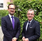 Bertram Fleischer (links) wird nächstes Jahr neuer Generalsekretär des
Zentralverbandes Gartenbau, hier mit ZVG-Präsident Jürgen Mertz.