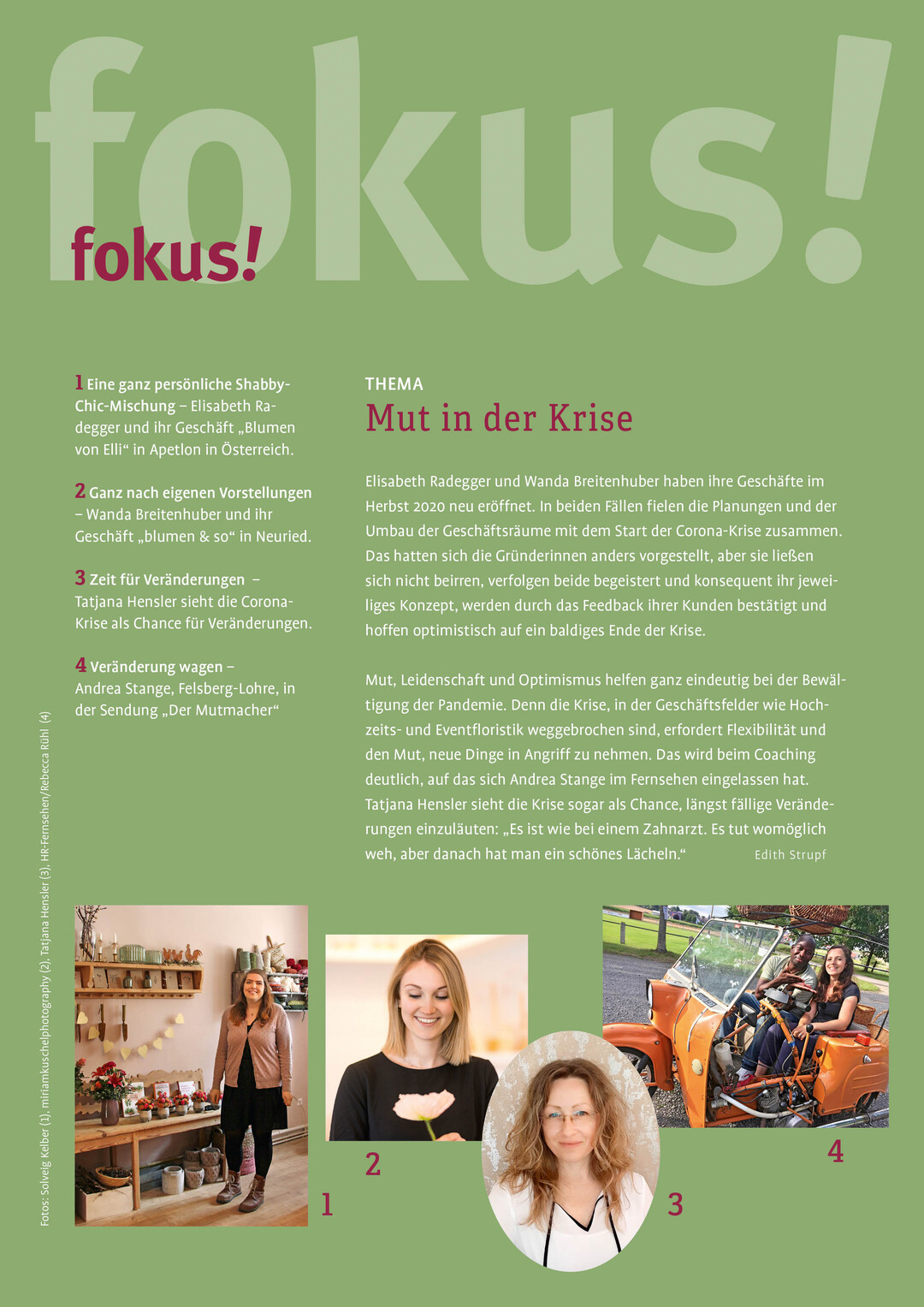 Unser Fokus-Thema im Mai: Mut in der Krise
