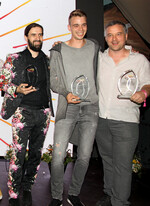 Die glücklichen Gewinner der DMF 2022 (v.l.n.r.): Christopher Ernst (1. Platz), Martin Neumann (2. Platz) und Andreas Müssig (3. Platz).