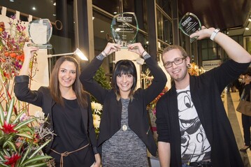 Die Gewinner (v.l.n.r.): Verena Paar (2. Platz), Angelika Grossegger (1. Platz) und Christoph Reichenberger (3. Platz).