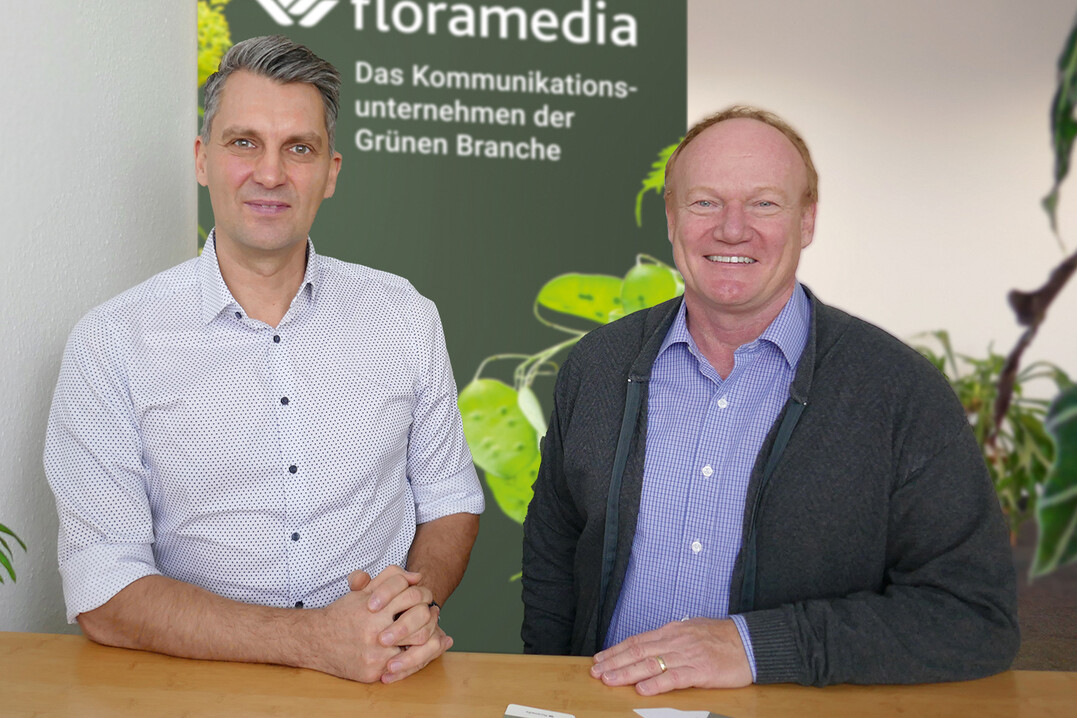 Richard Petri (rechts) wird als Geschftsfhrer von Floramedia Deutschland Nachfolger von Marco Schmitt.