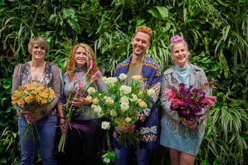 v.l.n.r.: Kristina Hommers, Tracy Rowbottom, Thijs Harmens und Sandra Attema
