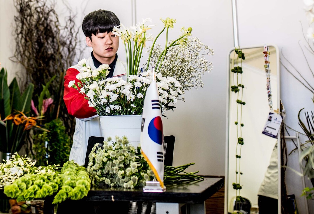 Gunho Lee aus Korea gewann ebenfalls eine Silbermedaille.