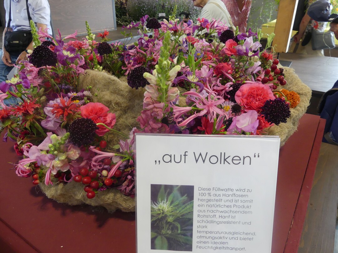 Fllwatte aus 100 Prozent Hanffasern