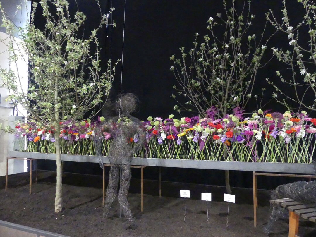 ber den Ehrenpreis der Landwirtschaftskammer Niedersachsen fr ein umfangreiches Schnittblumensortiment in auffallender Qualitt kann sich die KURZ blumen GmbH aus Kornwestheim freuen, deren Produkte Michael Liebrich bei der Gestaltung der Blumenhalle verwendete.