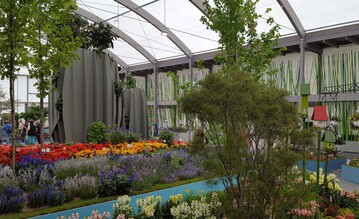 Die Blumenhalle auf der IGA 2017 ist ein Publikumsmagnet.