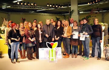 Am letzten Messetag wurden die Preistrger der IPM-Wettbewerbe im FloristEvent-Center geehrt