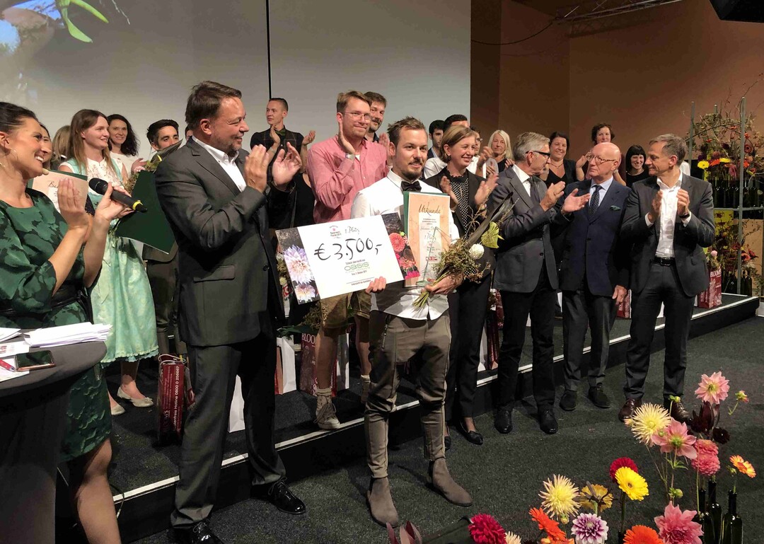 Johannes Struber wurde als Gewinner des Wettbewerbs gefeiert.