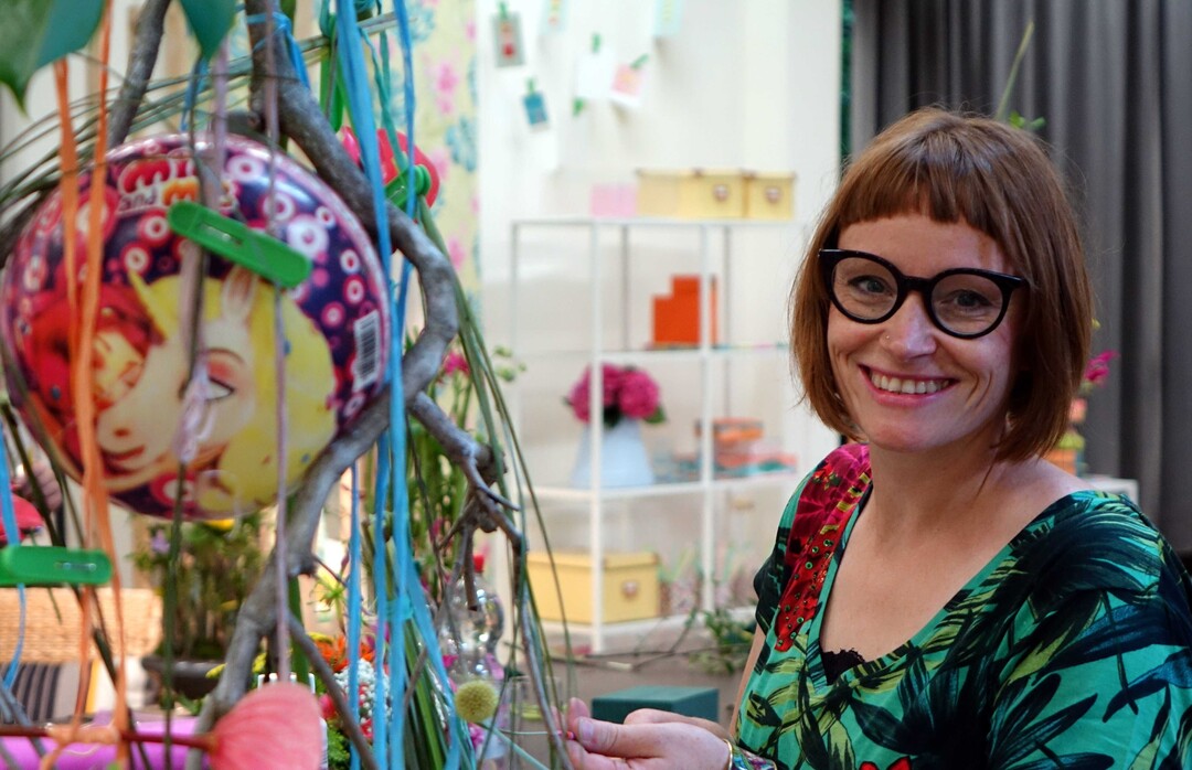 Floristmeisterin Kathrin Appel-Gllner war dabei.