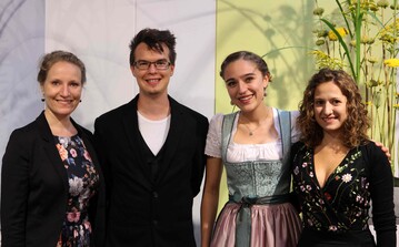 Die Preistrger (v.l.n.r.): Viola Eyb, Thomas Salzig, Katharina Stewens und Elisa Gruber.
